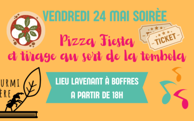 Soirée pizza, fiesta et tombola vendredi 24 mai 2024 !