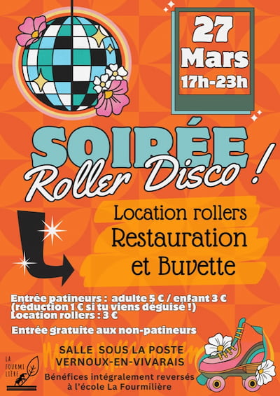 🛼 Soirée Roller Disco Sortez les paillettes ! 🪩